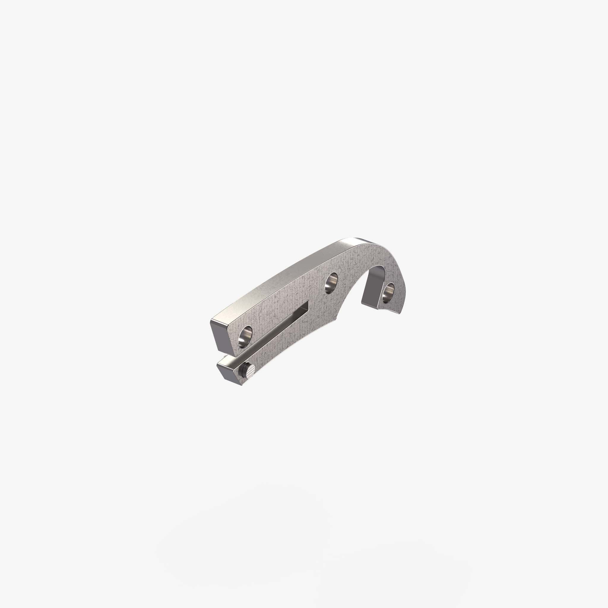 Titanium Backspacer for Spyderco Endura Knife-Titanium Stonewash
