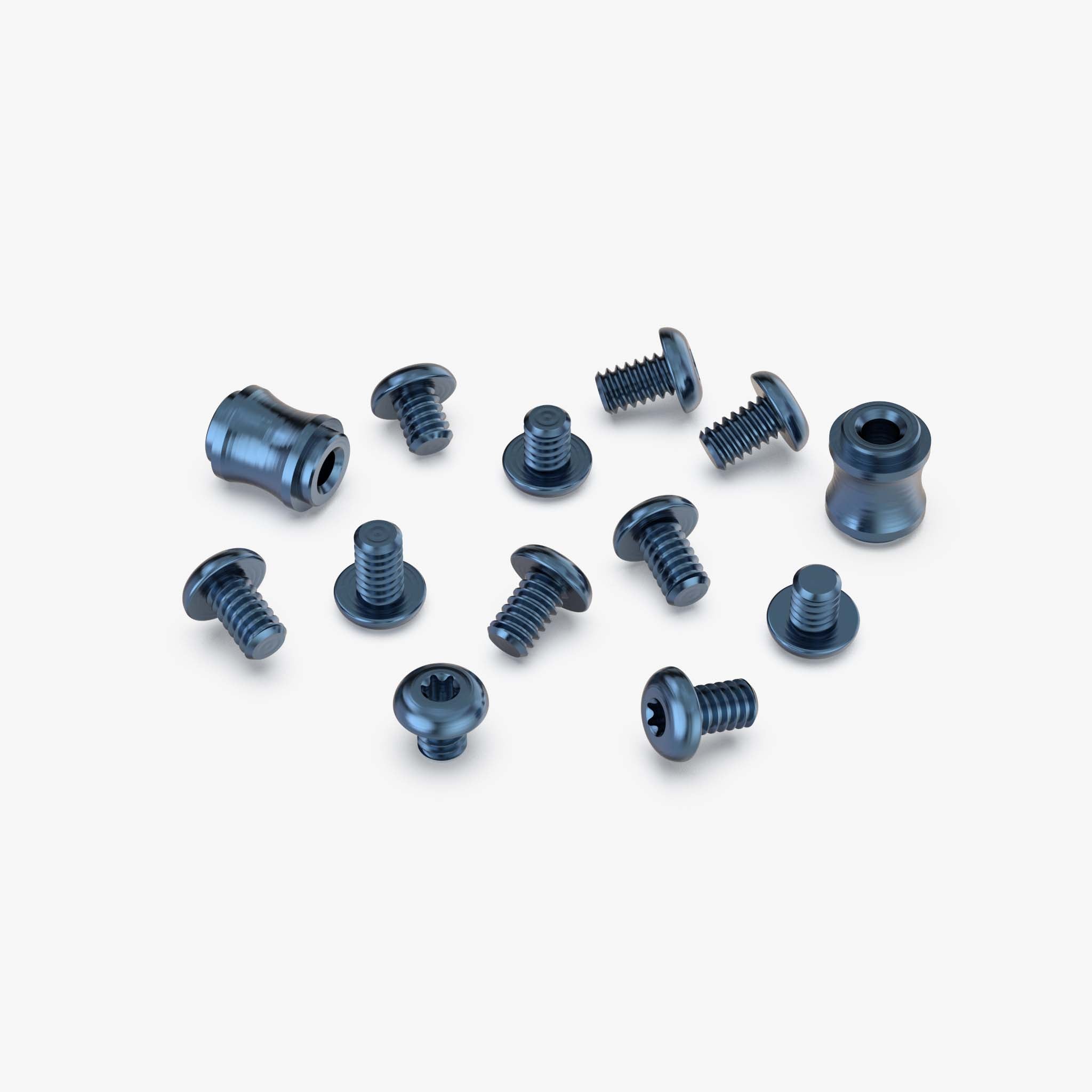 Titanium Hardware Kit for 940 Radar Scales-Dark Blue Anodize