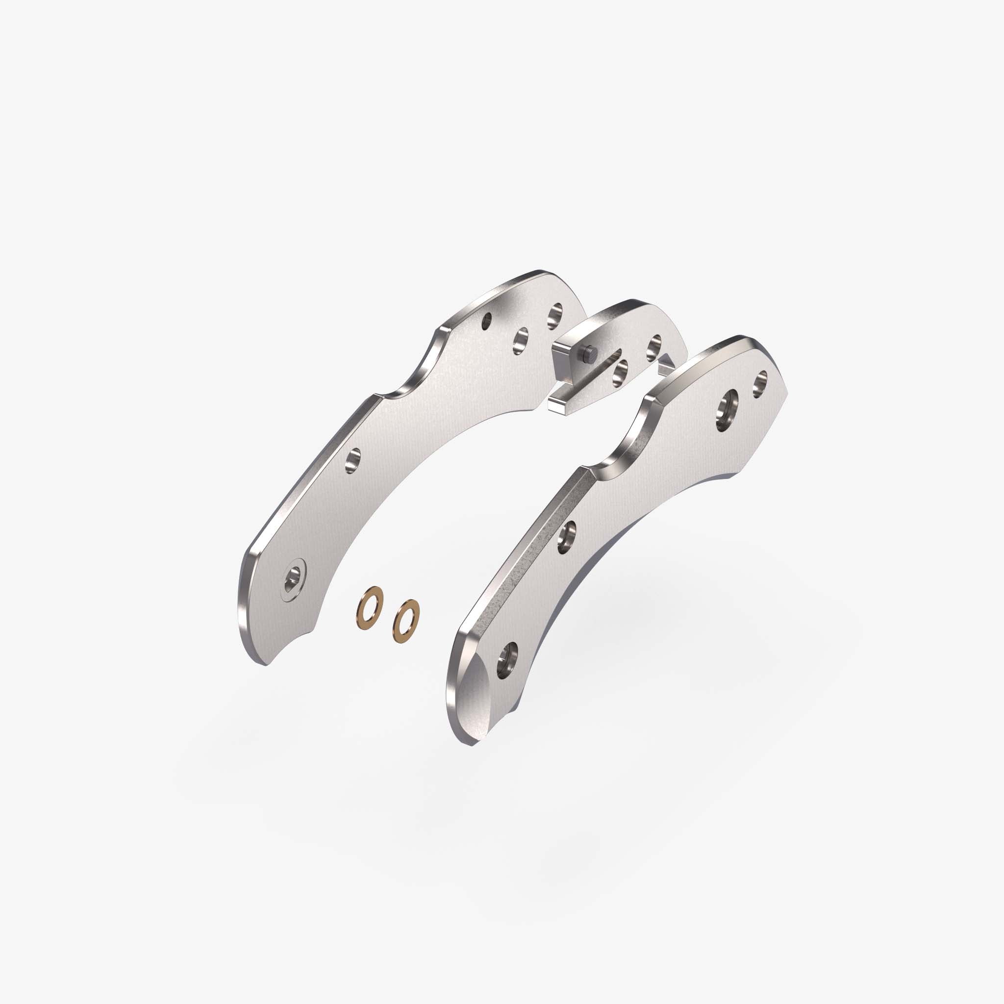 Titanium Scale Kit for Spyderco Dragonfly Knife-