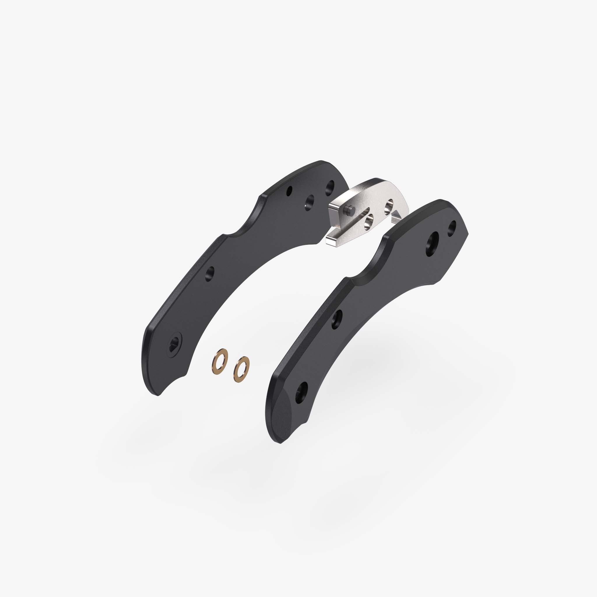 Titanium Scale Kit for Spyderco Dragonfly Knife-