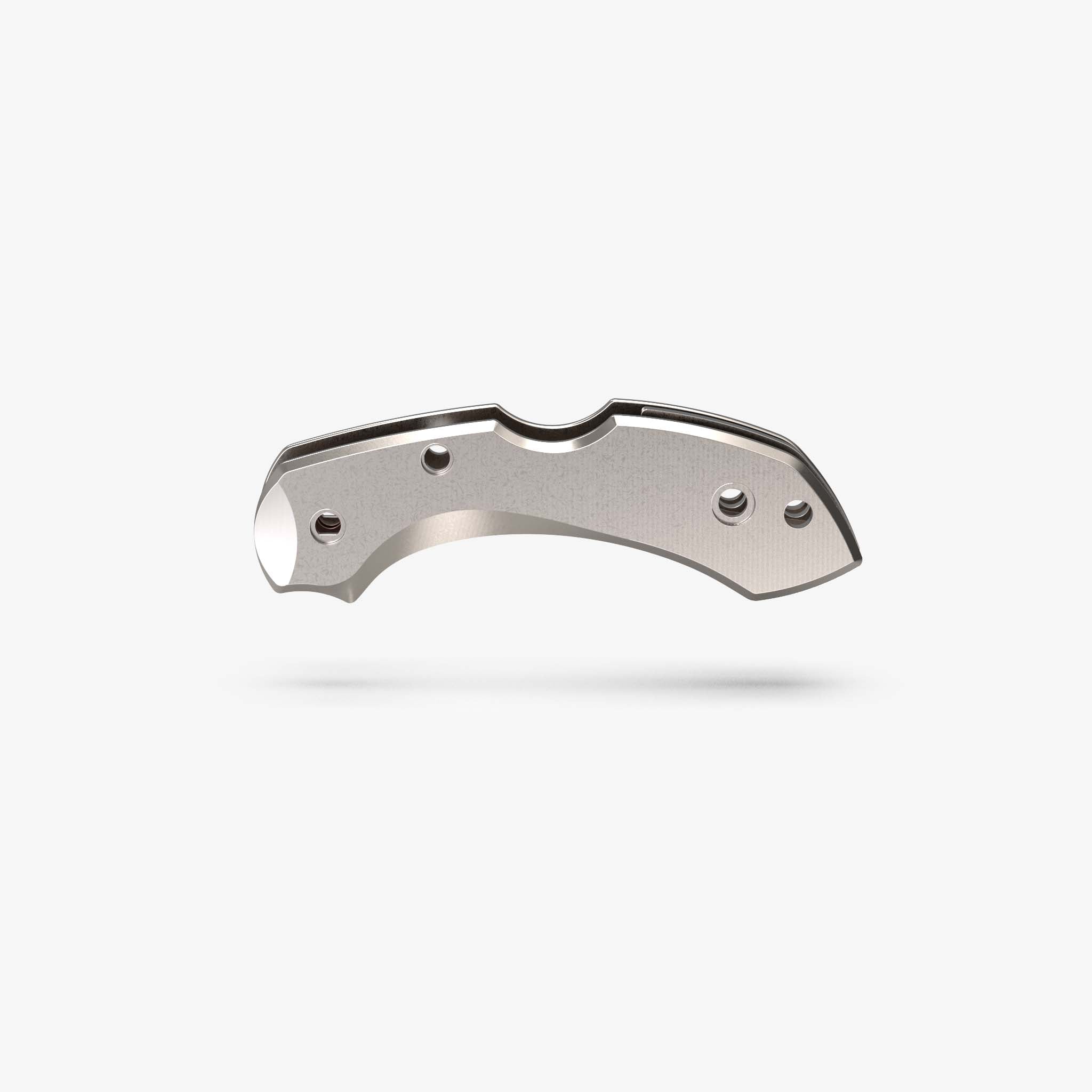 Titanium Scale Kit for Spyderco Dragonfly Knife-Titanium Stonewash