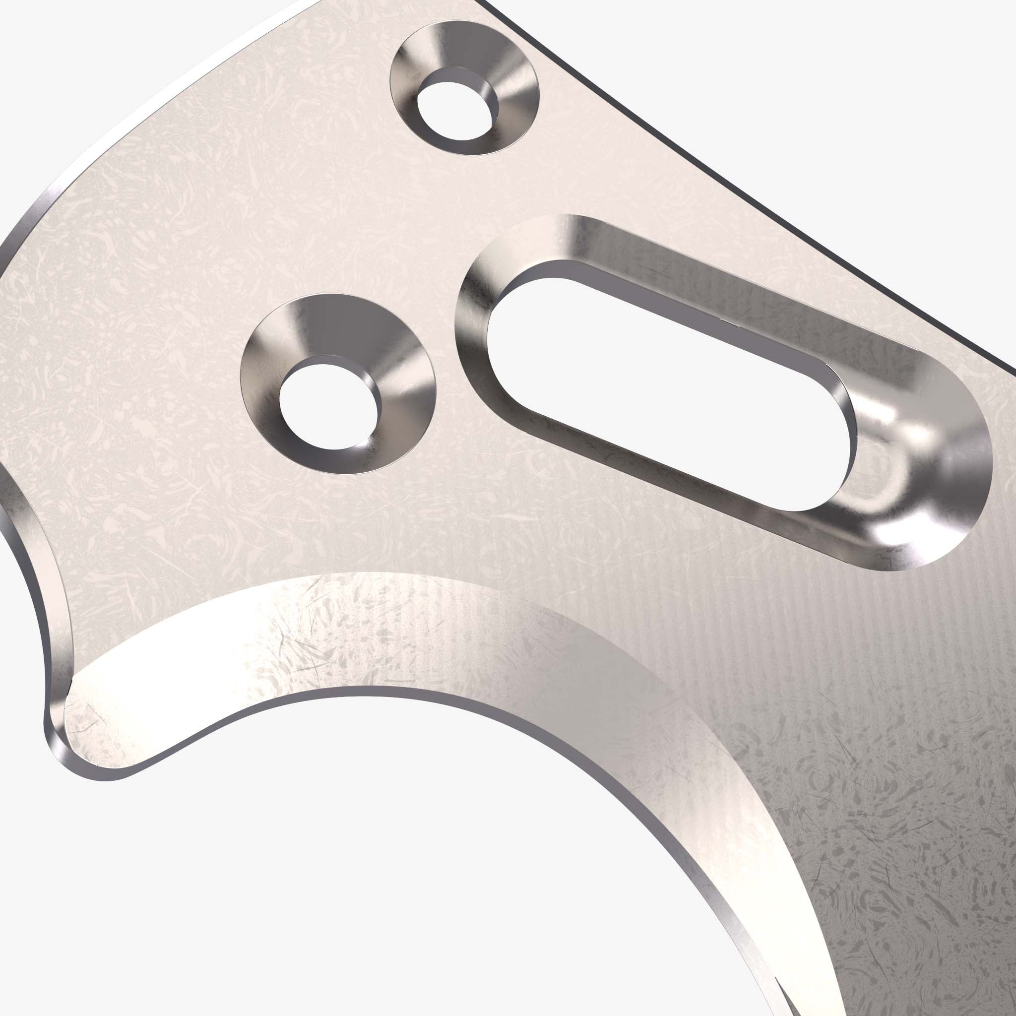 Titanium Scales for Spyderco Manix 2-Titanium Stonewash