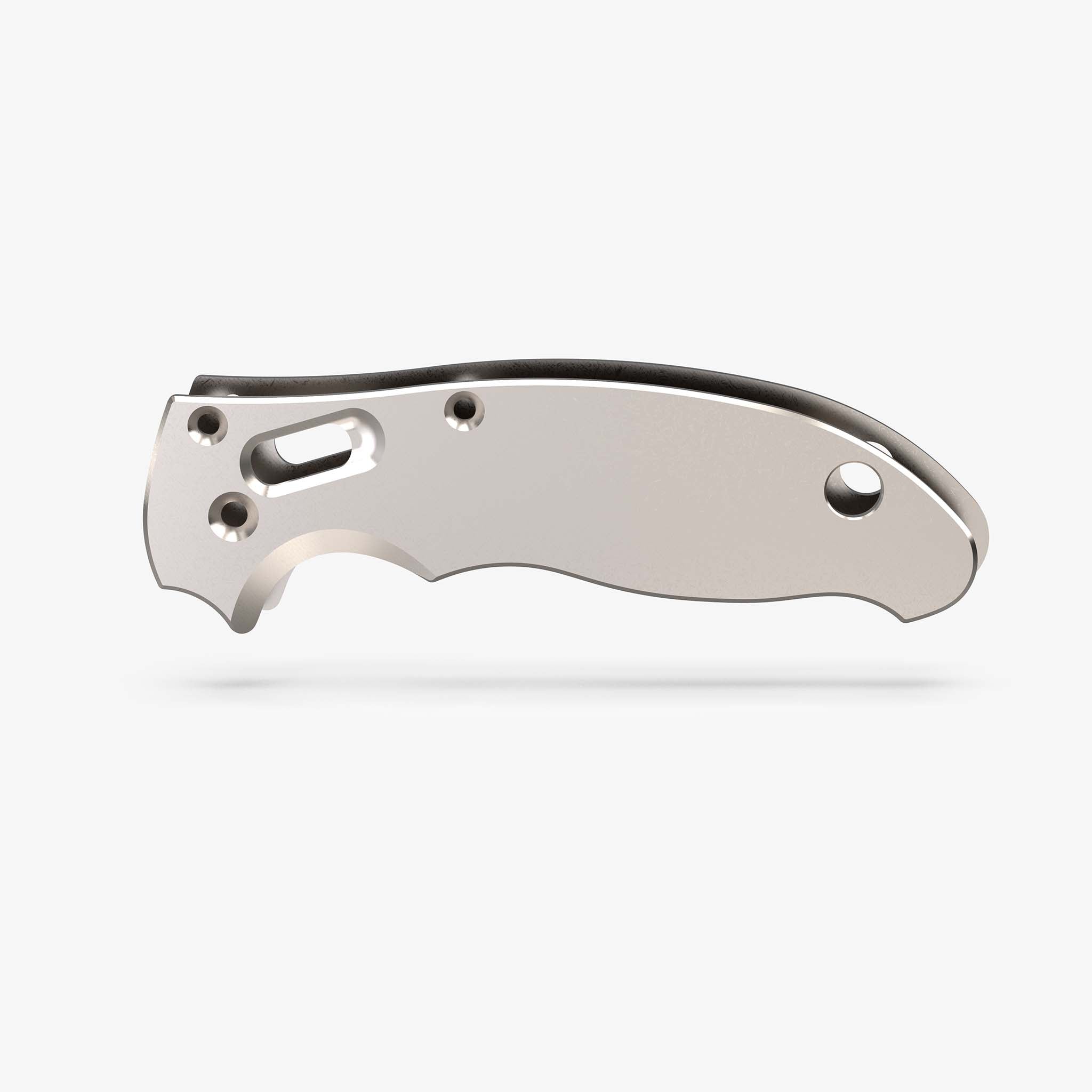 Titanium Scales for Spyderco Manix 2-Titanium Stonewash