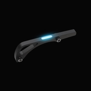 Tritium Titanium Backspacer for Benchmade Bugout Knife-Black - Blue Tritium