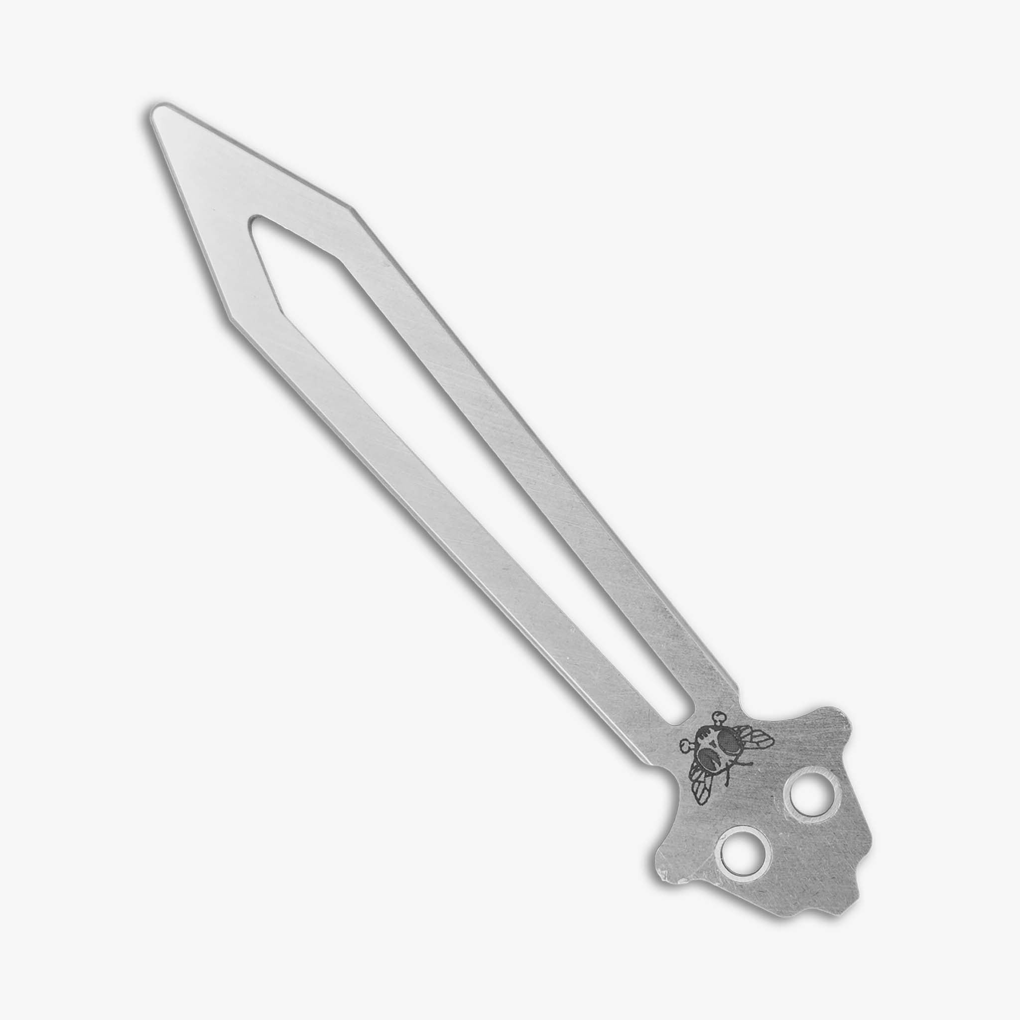 Zenith Trainer Blade for Benchmade 51 Balisong w/ Bushings Silver 